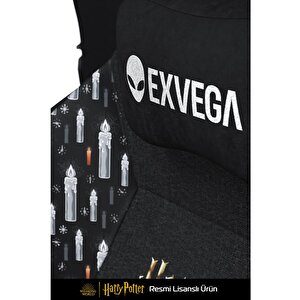 Exvega Andromeda 2025 Harry Potter Hogwarts Crest Edition Masajlı Oyuncu Koltuğu Dokuma Kumaş