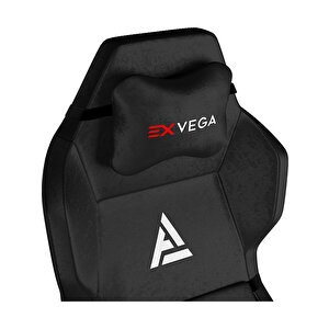 Exvega Andromeda 2024 Premium Kumaş Masajlı Profesyonel Oyuncu Koltuğu Siyah