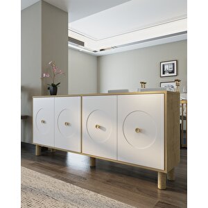Derendd 180 Cm (kx180) Bohem Konsol SAFİRMEŞE-BEYAZ
