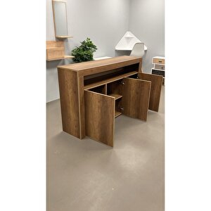 Konsol Led Aydınlatmalı Şık Modern Ve Zarif Konsol Ahşap Büfe