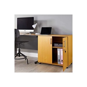 Ofis Dolabı Ofis Büro Mobilyası Evrak Dolabı Lüks Modern Kapaklı Raf Mobilya Kayın Organizer