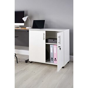 Ofis Dolabı Ofis Büro Mobilyası Evrak Dolabı Lüks Modern Kapaklı Raf Mobilya Kayın Organizer