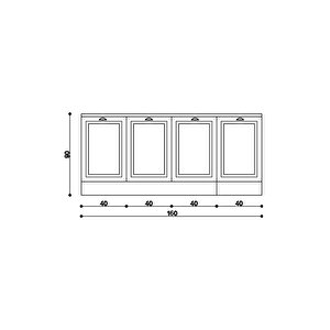 160 Cm %100 Mdf Greena White Ada Mutfak, Modern Mutfak Adası, Mutfak Yemek Masası, Bar Masası
