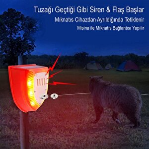 Mi̇si̇na İle Teti̇kli̇ Sesli̇ Hayvan Kovucu Alarm Ci̇hazi Solar Panelli̇