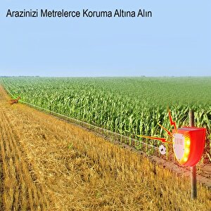 Mi̇si̇na İle Teti̇kli̇ Sesli̇ Hayvan Kovucu Alarm Ci̇hazi Solar Panelli̇