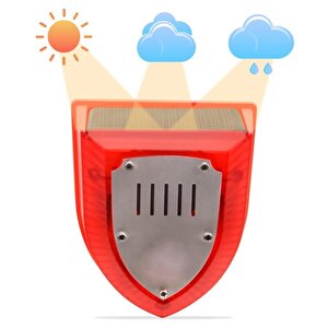Köpek Si̇lah Sesli̇ Hayvan Kovucu Alarm Ci̇hazi Gece Çalişir Solar Panelli̇