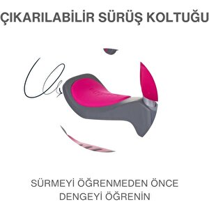 Smartrike T1 3'ü 1 Arada Oturaklı Ve Çantalı Çocuk Scooterı (15 Ay - 5 Yaş) -pembe