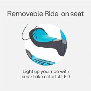 Smartrike T1 3'ü 1 Arada Oturaklı Ve Çantalı Çocuk Scooterı (15 Ay - 5 Yaş) - Blue