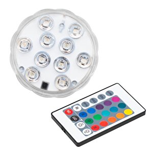 Su Altı Kumandalı Rgb Akvaryum Havuz Gece Lambası