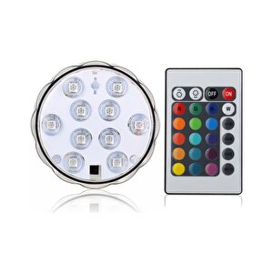 Su Altı Kumandalı Rgb Akvaryum Havuz Gece Lambası