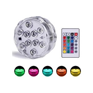 Su Altı Kumandalı Rgb Akvaryum Havuz Gece Lambası