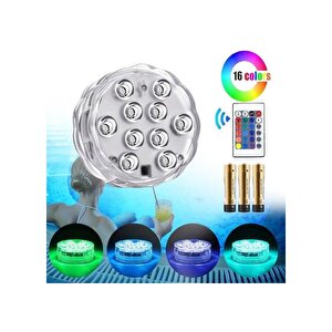 Su Altı Kumandalı Rgb Akvaryum Havuz Gece Lambası