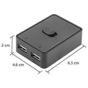 4559 2 Port Usb 2.0 To Kvm Switch Çoklu Pc Kasa Çoklayıcı Hub Anahtar