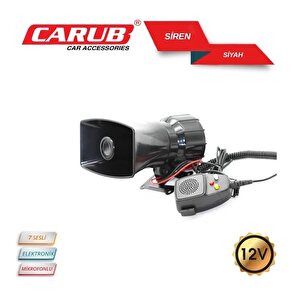 7 Sesli Mikrofonlu Megafon Siren 100 Watt Yüksek Sesli 12 Volt