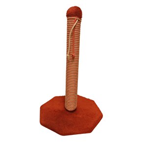 Pet Sekizgen Kedi Tırmalama Platformu Kırmızı