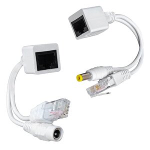 Pasi̇f Poe Splitter Di̇şi̇ Erkek Power Uç Ip Kamera Poe Kablosu
