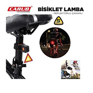 Bisklet Stop Lamba Reflektörlü Çakarlı