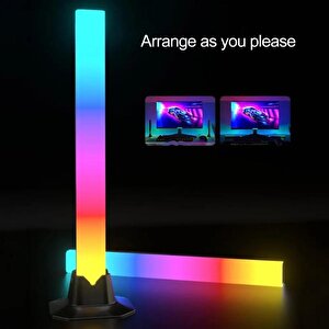 Sese Duyarlı Led Ambiyans Aydınlatma 30 Cm Tv Monitör Arkası