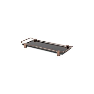 Banyo Tepsisi Cam Siyah/antik Renk 36x125x312 Mm