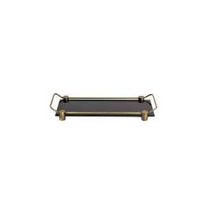 Banyo Tepsisi Cam Siyah/antik Renk 36x125x312 Mm