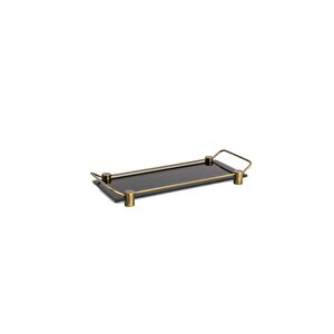 Banyo Tepsisi Cam Siyah/antik Renk 36x125x312 Mm