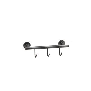 Duvara Montajlı 3'lü Askılık Füme Renk 60x71x28 Mm