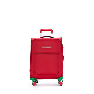 Ultra Light Kumaş Kabin Boy Valiz Kırmızı Bnt2800