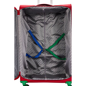 United Colors Of Benetton Ultra Light Kumaş Kabin Boy Valiz Kırmızı Bnt2800