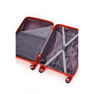 Exclusive Pro Polipropilen Orta Boy Kırılmaz Valiz Turuncu 5239