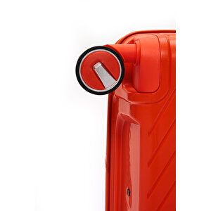 Elatae Exclusive Pro Polipropilen Orta Boy Kırılmaz Valiz Turuncu 5239