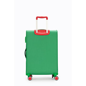 United Colors Of Benetton Ultra Light Kumaş Orta Boy Valiz Yeşil Bnt2800