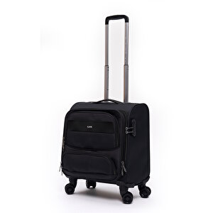 Macbook Air - Macbook Pro 15.6&16 İnç Uyumlu Laptop Bölmeli Kabin Boy Pilot Valiz Siyah Pltvlz910