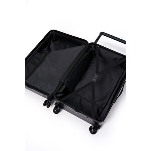 Elatae Vouge Exclusive Ultra Strong 2'li Valiz Seti Orta Boy - Kabin Boy Siyah V10737