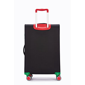 United Colors Of Benetton Ultra Light Kumaş Orta Boy Valiz Siyah Bnt2800