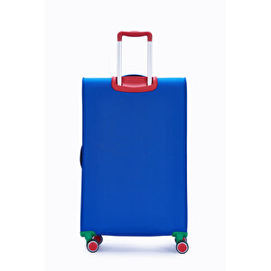 United Colors Of Benetton Ultra Light Kumaş Büyük Boy Valiz Sax Bnt2800
