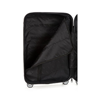 Fossil Unisex Büyük - Orta - Kabin Boy 3'lü Valiz Seti Antrasit 123x