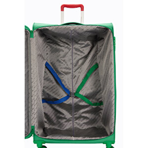 United Colors Of Benetton Ultra Light Kumaş Kabin Boy Valiz Yeşil Bnt2800