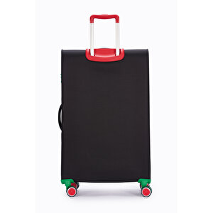 United Colors Of Benetton Ultra Light Kumaş Büyük Boy Valiz Siyah Bnt2800