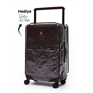 Elatae Vouge Exclusive Ultra Strong 2'li Valiz Seti Orta Boy - Kabin Boy Mor V10737