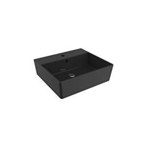 Milano Tezgah Üstü Lavabo 50 Cm Parlak Siyah 1216-005-0126