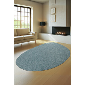 Konfor Halı Tema 9036 Turkuaz Sisal Hasır İç Dış Mekan Kilim Dekoratif Bahçe Balkon Salon Halısı