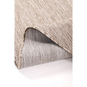 Tema 9040 Bej Sisal Hasır İç Dış Mekan Kilim Dekoratif Bahçe Balkon Salon Halısı 160x230 cm