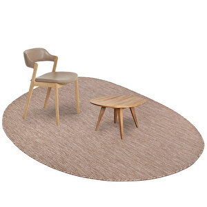 Konfor Halı Tema 9040 Bej Sisal Hasır İç Dış Mekan Kilim Dekoratif Bahçe Balkon Salon Halısı