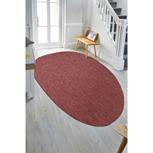Tema 9039 Bordo Sisal Hasır İç Dış Mekan Kilim Dekoratif Bahçe Balkon Salon Halısı 200x300 cm
