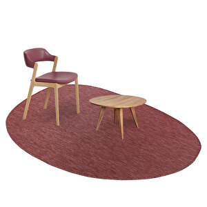 Konfor Halı Tema 9039 Bordo Sisal Hasır İç Dış Mekan Kilim Dekoratif Bahçe Balkon Salon Halısı