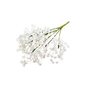 7 Dallı Dekoratif Yapay Beyaz Cipso Demeti Aranjman