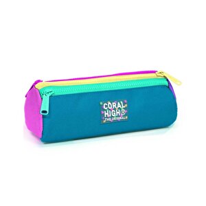 Kids Pembe Pastel Renkli Üç Bölmeli Kalem Çantası 22059