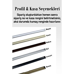 Krem Plise Perde Katlanır Cam Balkon Perdesi - Ofis Perdesi - Mutfak Perdesi - Salon Perdesi