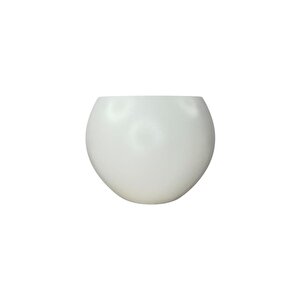 Küre Yuvarlak Top Vazo Dekoratif Saksı Beyaz 25*20cm