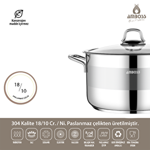 Valeria 6 Parça Tüm Ocaklara Uyumlu Paslanmaz Çelik Tencere Tava Sütlük Seti